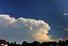 Schöner Schirm nach dem Gewitter