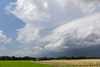 Blick von Landsberg auf das Gewitter