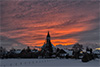 Sonnenuntergang am 27. Januar