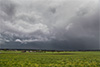 An der Gewitterrückseite gabs einige Wolkenblitze