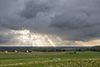 Durch Wolkenlücken schien die Sonne durch...