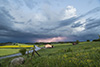 Das Gewitter quellte weiter