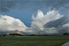Auch die Strukturen unter den Wolken schauten interessant aus