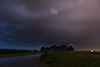 Ein Gewitter nähert sich langsam von Süden