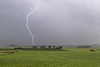 Bei diesem Blitz war der Regen bereits wieder schwächer.