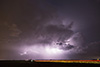 Langsam zog das Gewitter ab.