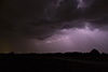 Während wir die Blitze bei Schondorf fotografierten gab es auch bei Thaining noch ein Gewitter.