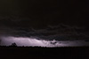 Hinter der Wolkenformation war die Blitzfrequenz recht hoch.