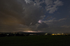 Der Aufzug vom Nachtgewitter am 16.08 südlich von Weilheim: