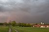 Weitere Bilder der Blitzshow mit Regenbogen: