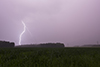 Blitzshow nach Mitternacht westlich von Krumbach: