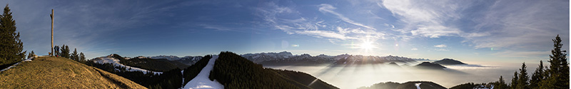 Panorama am Hörnle am 12. Januar 2014