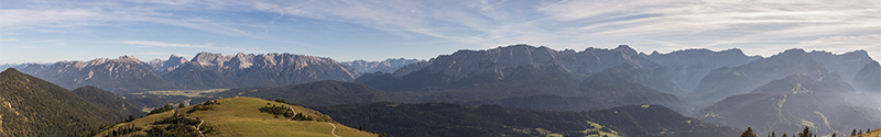 Panorama am Wank am 28. September 2014