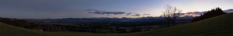 Panorama am Auerberg am 10. Januar 2015